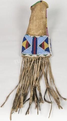 Plains Beaded Pipe Bag with Two Red Crosses
