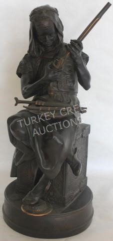 Exceptional 19th-Century Bronze Figure of an Arab Man